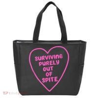 Surviving Purely Out Of Spite Apparel Tote Bag thumb 0