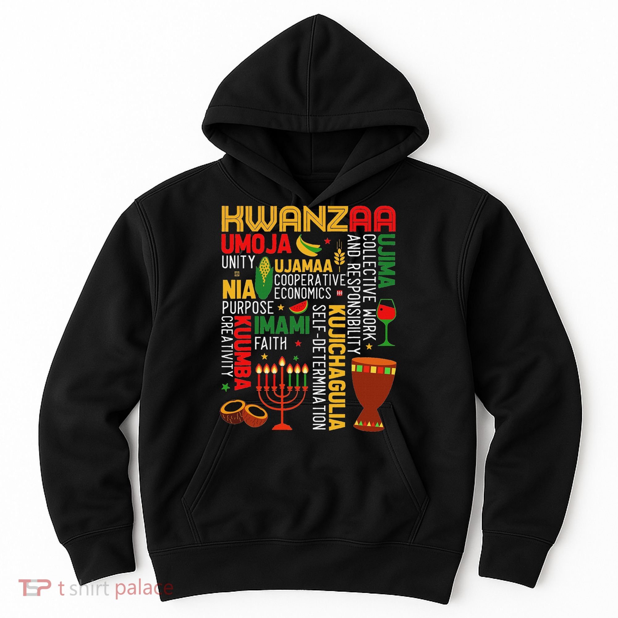 Seven Principles Of Kwanzaa Proud African American Holiday Hoodie
