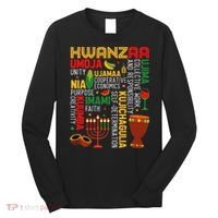 Seven Principles Of Kwanzaa Proud African American Holiday Long Sleeve Shirt thumb 0
