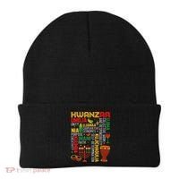 Seven Principles Of Kwanzaa Proud African American Holiday Beanie thumb 0