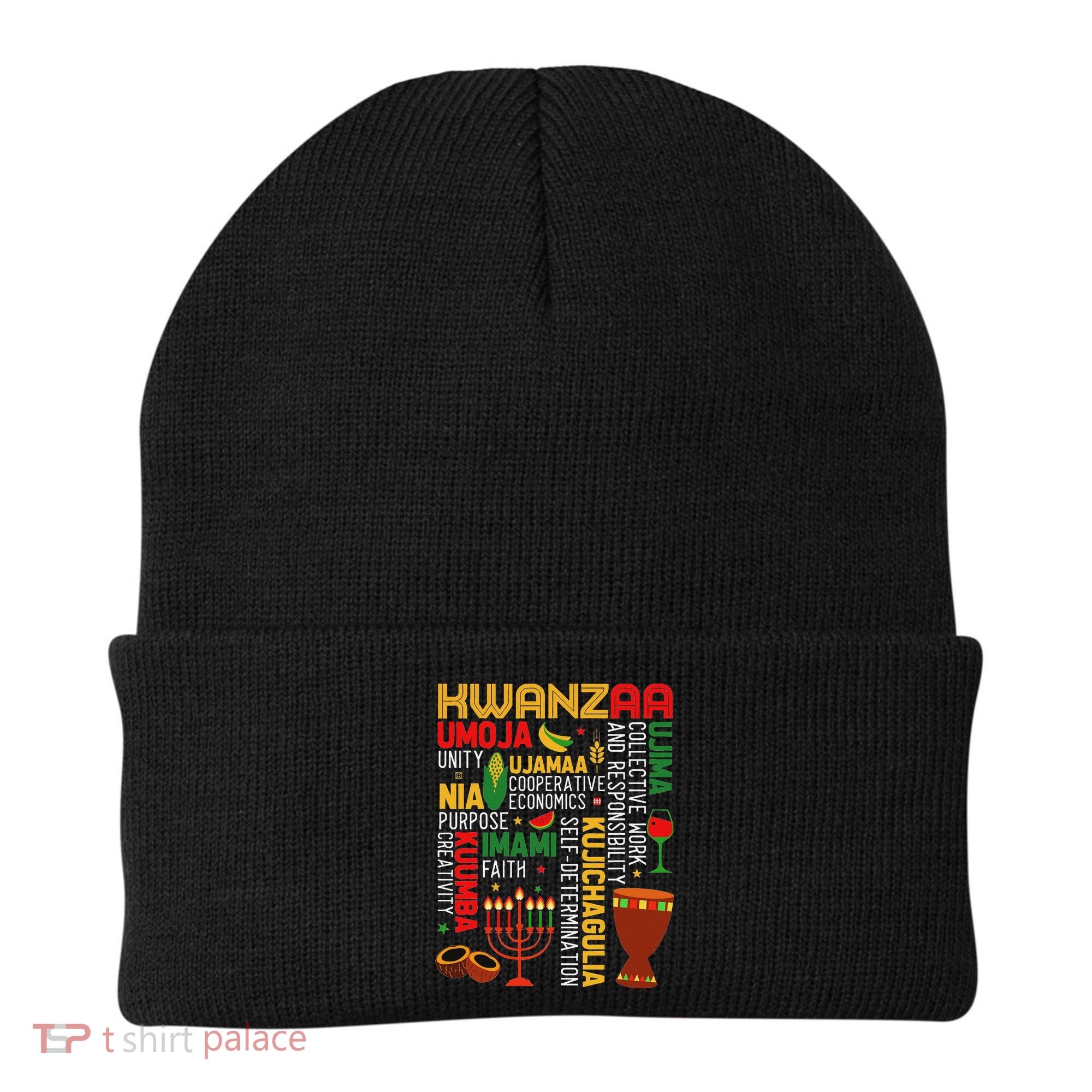 Seven Principles Of Kwanzaa Proud African American Holiday Beanie