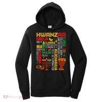 Seven Principles Of Kwanzaa Proud African American Holiday Women's Hoodie thumb 0