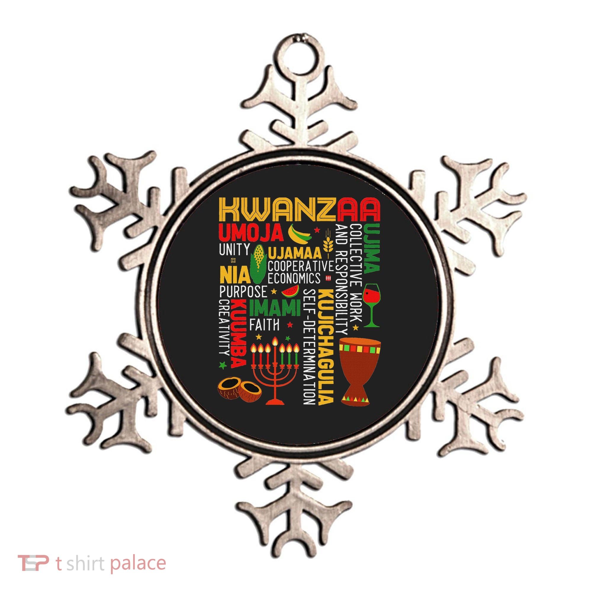 Seven Principles Of Kwanzaa Proud African American Holiday Ornament