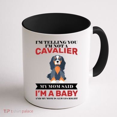 Spoiled King Charles Cavalier Coffee Mug back