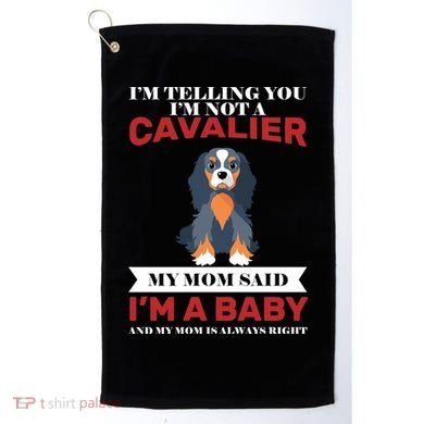 Spoiled King Charles Cavalier Golf Towel