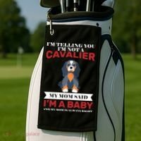 Spoiled King Charles Cavalier Golf Towel thumb 2