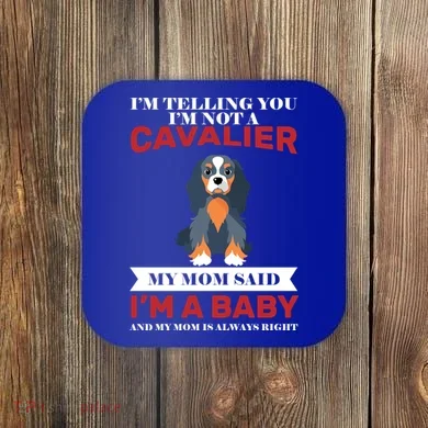 Spoiled King Charles Cavalier Coaster