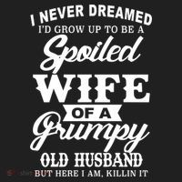 Spoiled Wife Of A Grumpy Old Husband Beanie thumb 2