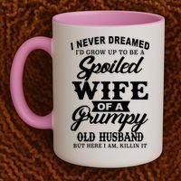 Spoiled Wife Of A Grumpy Old Husband Coffee Mug thumb 2