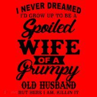 Spoiled Wife Of A Grumpy Old Husband Santa Hat thumb 1