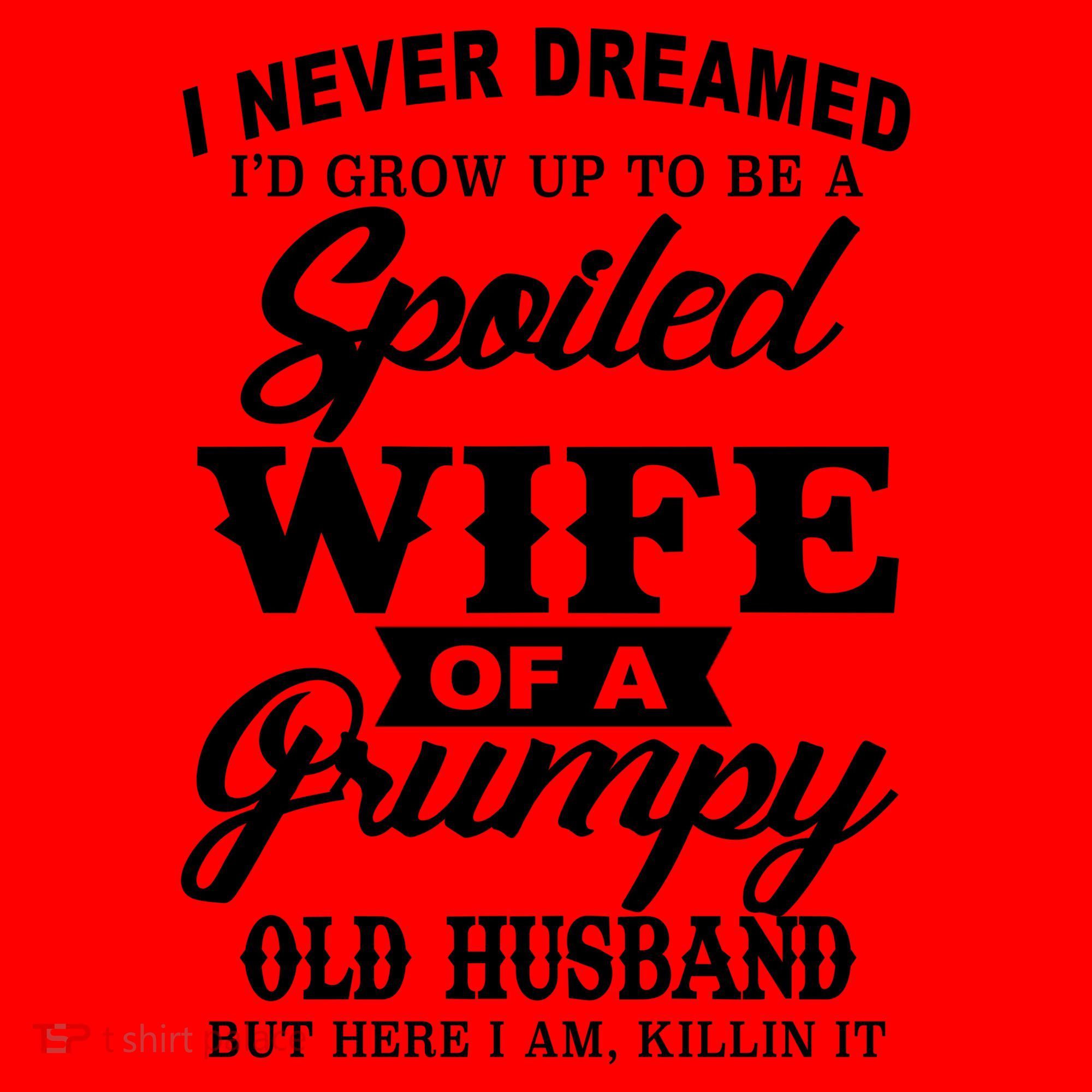 Spoiled Wife Of A Grumpy Old Husband Santa Hat