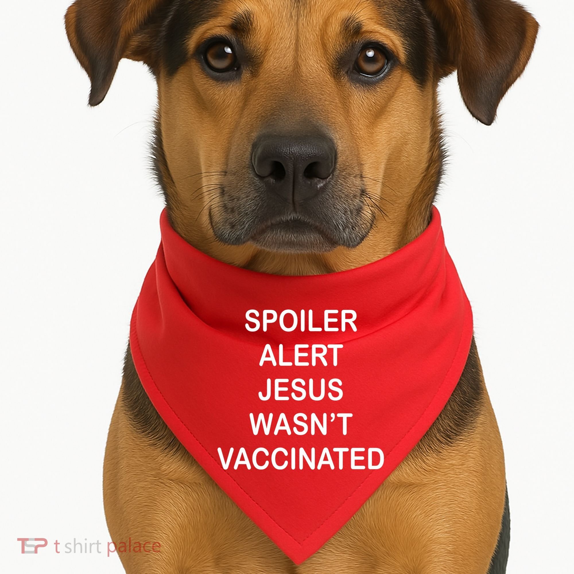 Spoiler Alert Jesus Wasn't Vaccinated USA-Made Doggie Bandana