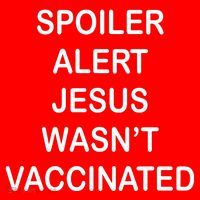 Spoiler Alert Jesus Wasn't Vaccinated Kids Hoodie thumb 5