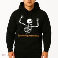 Spooking Intensifies Scary Skeleton Meme Hoodie thumb 2