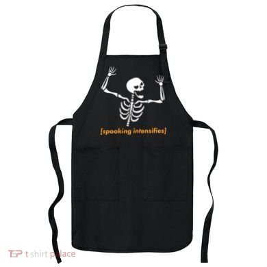 Spooking Intensifies Scary Skeleton Meme Apron