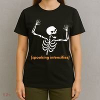 Spooking Intensifies Scary Skeleton Meme T-Shirt thumb 4