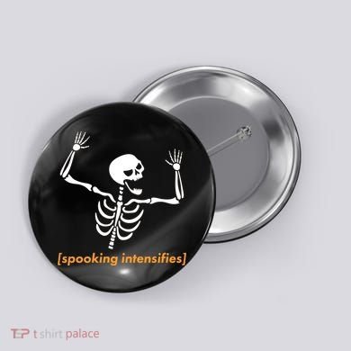 Spooking Intensifies Scary Skeleton Meme Button