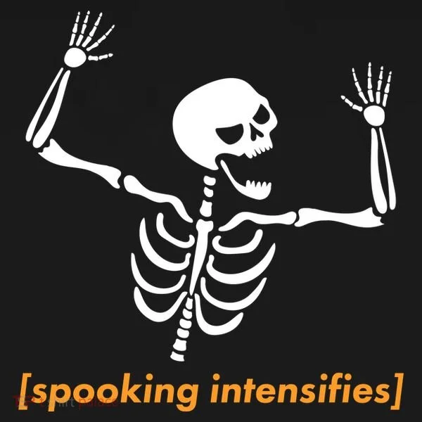 Spooking Intensifies Scary Skeleton Meme Bucket Hat