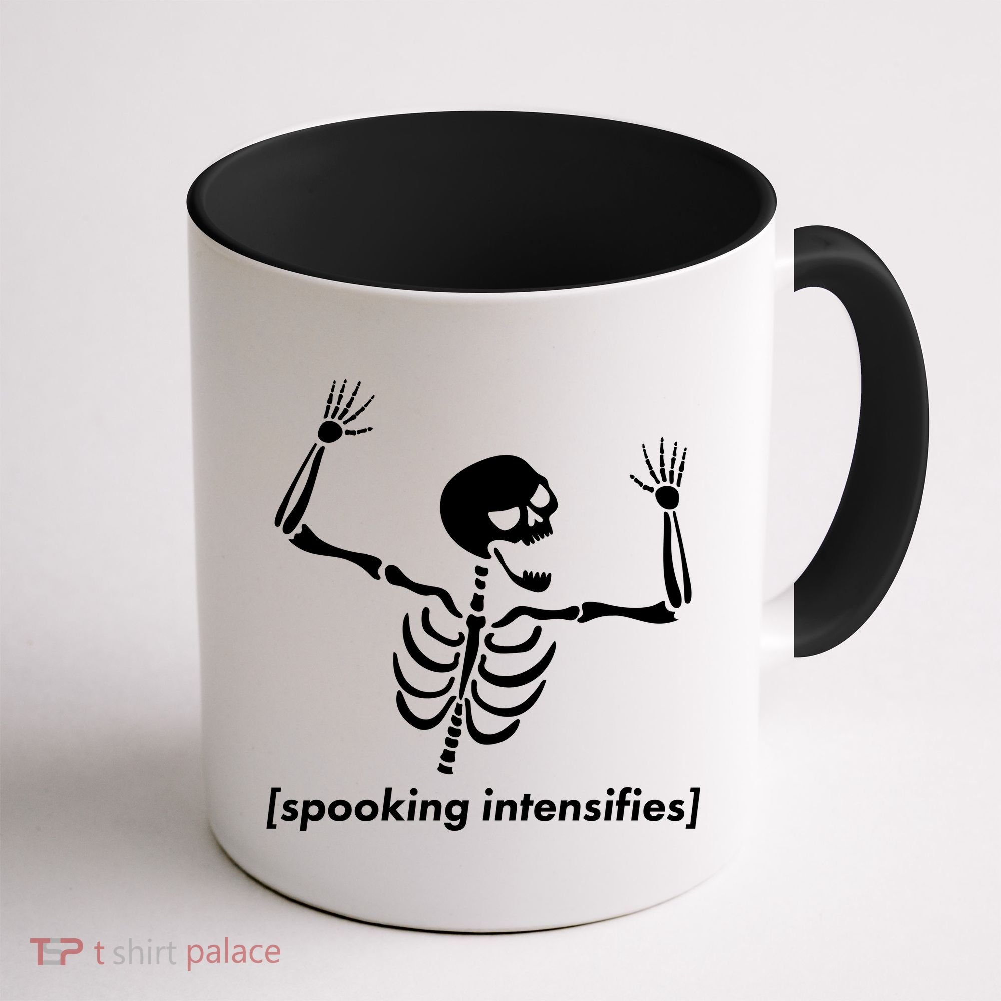 Spooking Intensifies Scary Skeleton Meme Coffee Mug