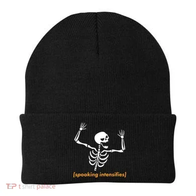 Spooking Intensifies Scary Skeleton Meme Beanie