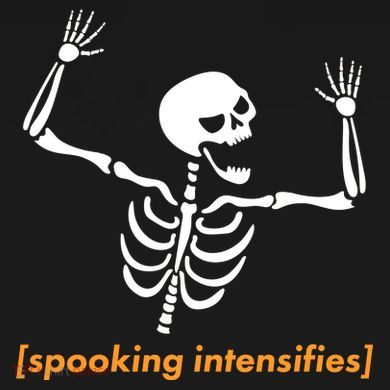 Spooking Intensifies Scary Skeleton Meme Dry Zone Grid Polo