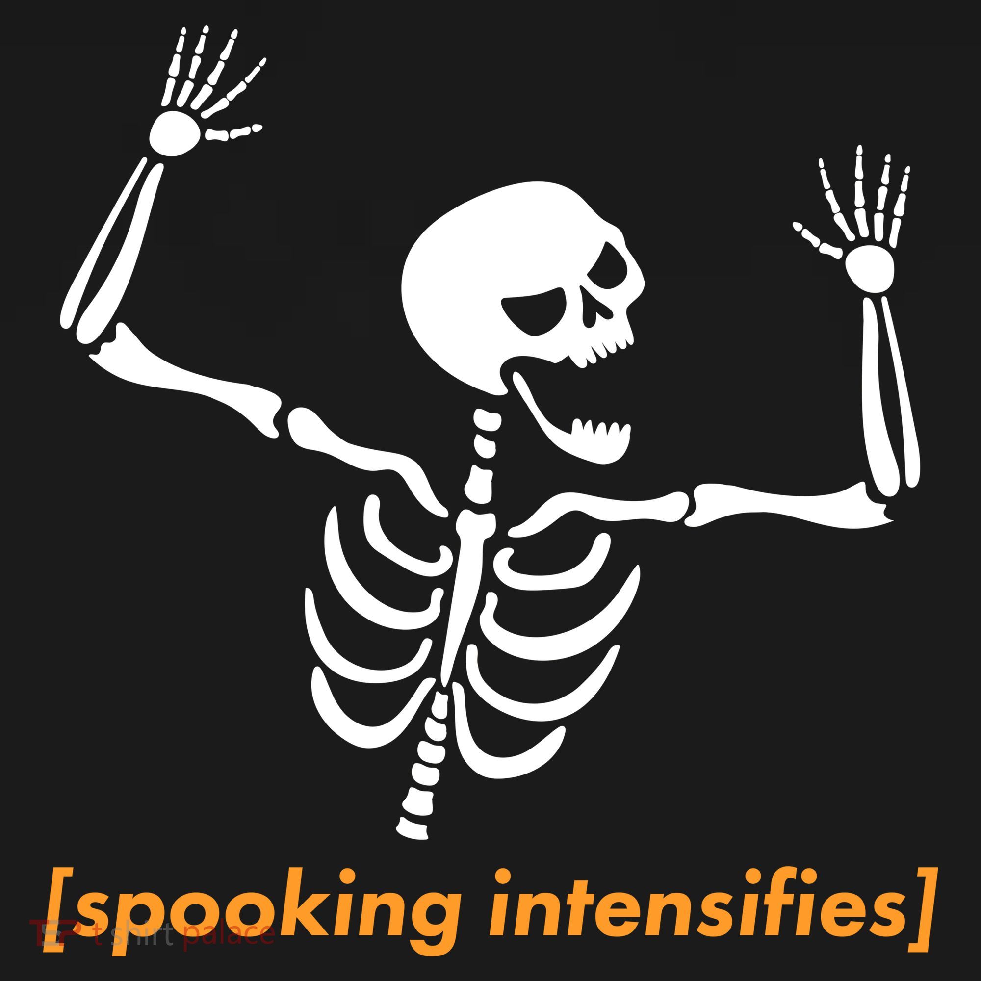 Spooking Intensifies Scary Skeleton Meme Dry Zone Grid Polo