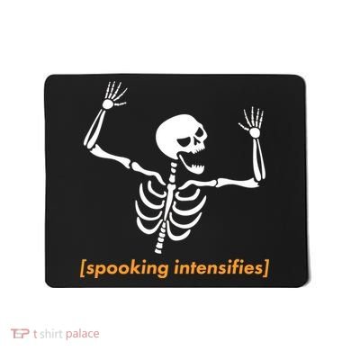 Spooking Intensifies Scary Skeleton Meme Mousepad
