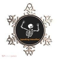Spooking Intensifies Scary Skeleton Meme Ornament thumb 0
