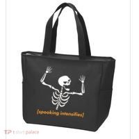 Spooking Intensifies Scary Skeleton Meme Tote Bag thumb 3