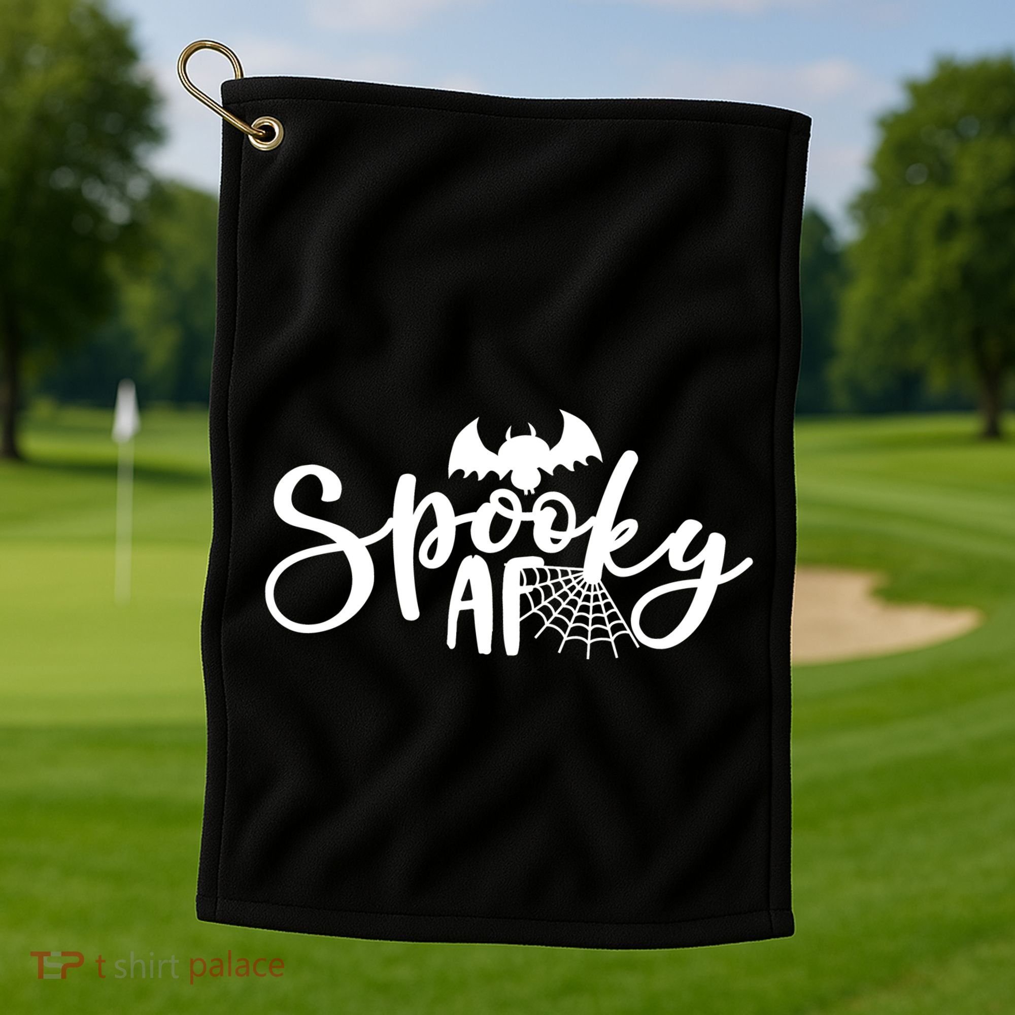 Spooky AF Cute Golf Towel