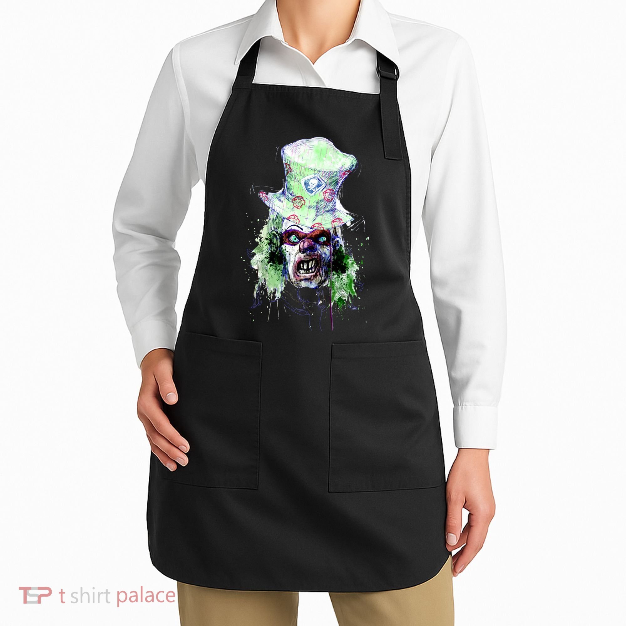 Spooky Clown Face Apron