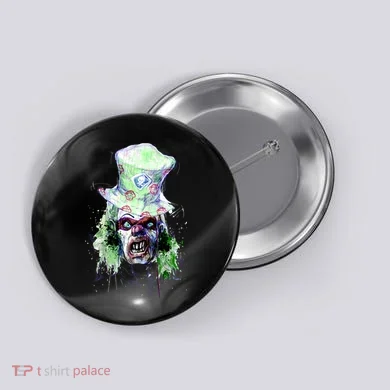 Spooky Clown Face Button