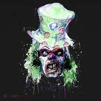 Spooky Clown Face Bucket Hat thumb 4