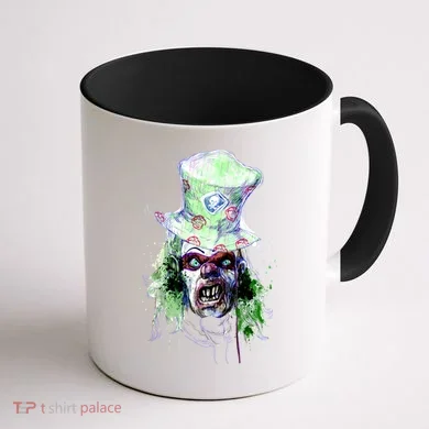 Spooky Clown Face Coffee Mug back