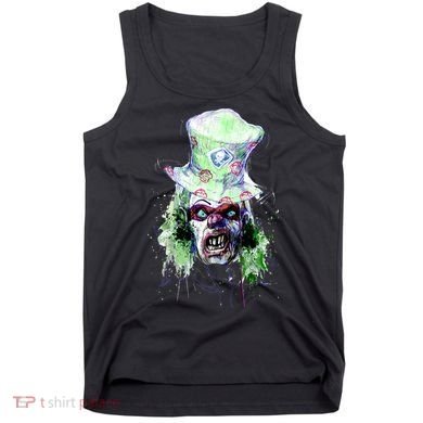 Spooky Clown Face Tank Top