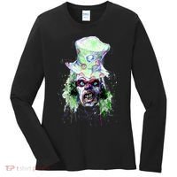 Spooky Clown Face Women's Long Sleeve Shirt thumb 0