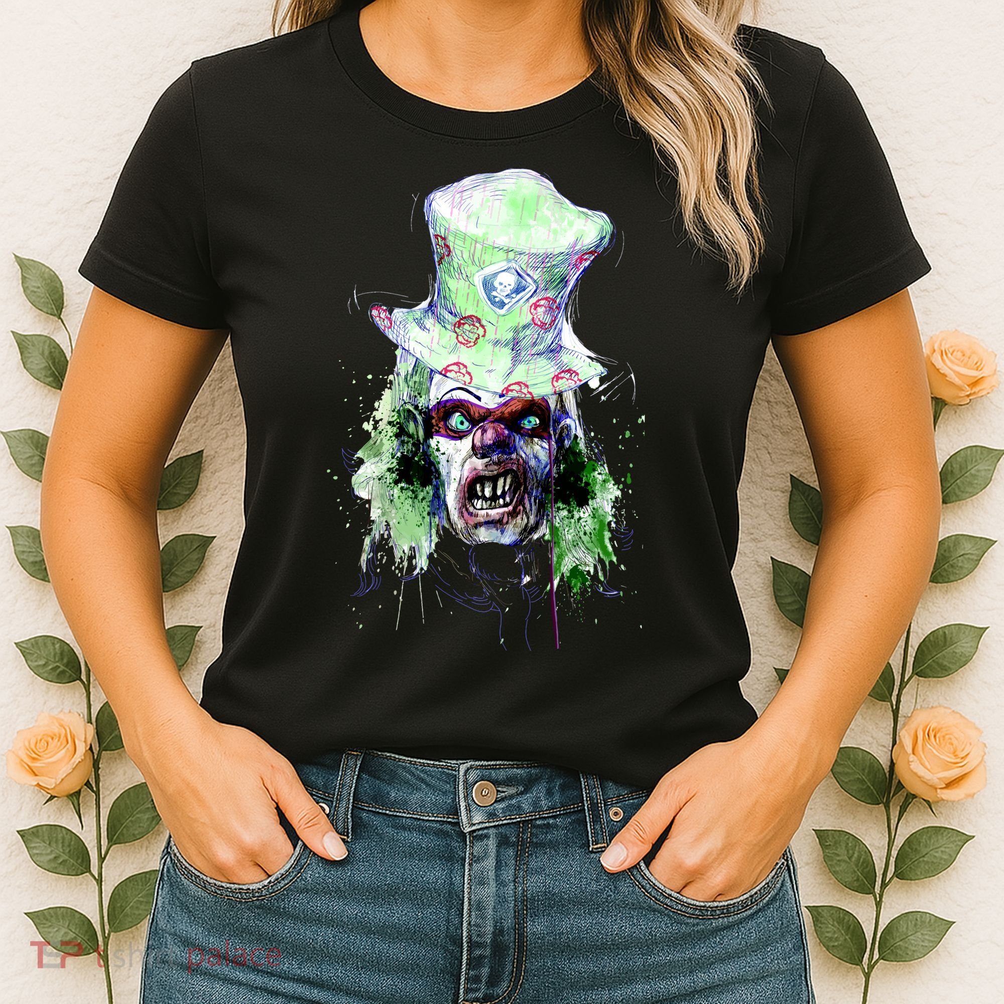 Spooky Clown Face Women's T-Shirt