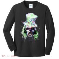 Spooky Clown Face Kids Long Sleeve Shirt thumb 0