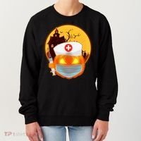 Spooky Halloween Nurse Pumpkin Women's Sweatshirt thumb 0