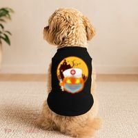 Spooky Halloween Nurse Pumpkin Doggie Tank thumb 2