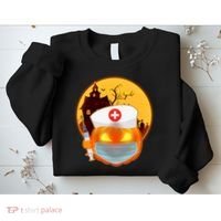 Spooky Halloween Nurse Pumpkin Sweatshirt thumb 2