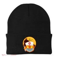 Spooky Halloween Nurse Pumpkin Beanie thumb 0