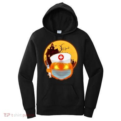 Spooky Halloween Nurse Pumpkin Women's Hoodie