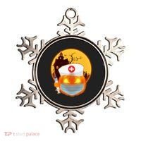Spooky Halloween Nurse Pumpkin Ornament thumb 0