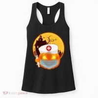 Spooky Halloween Nurse Pumpkin Women's Tank Top thumb 0