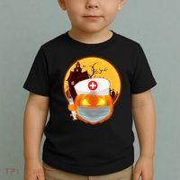 Spooky Halloween Nurse Pumpkin Toddler T-Shirt thumb 2