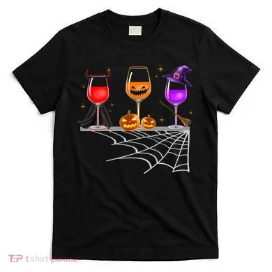 Spooky Wine Glasses T-Shirt