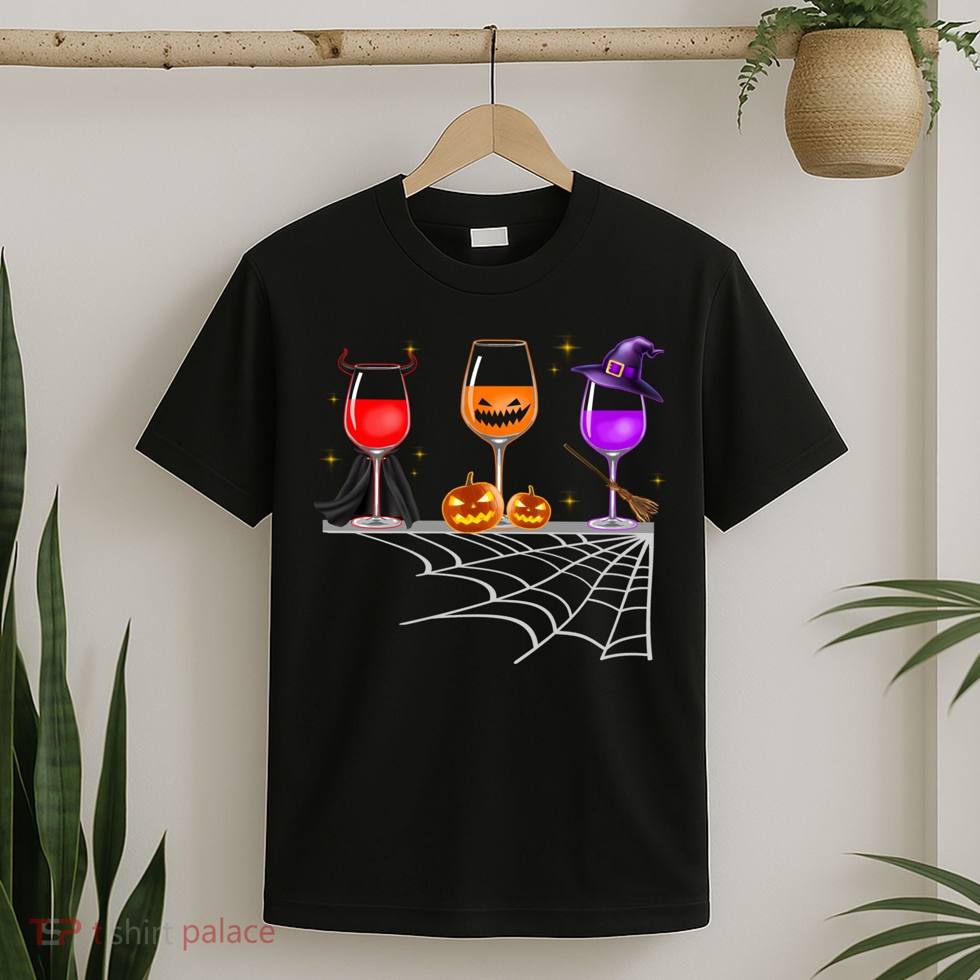 Spooky Wine Glasses T-Shirt