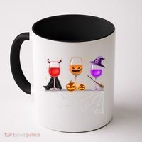 Spooky Wine Glasses Coffee Mug thumb 0