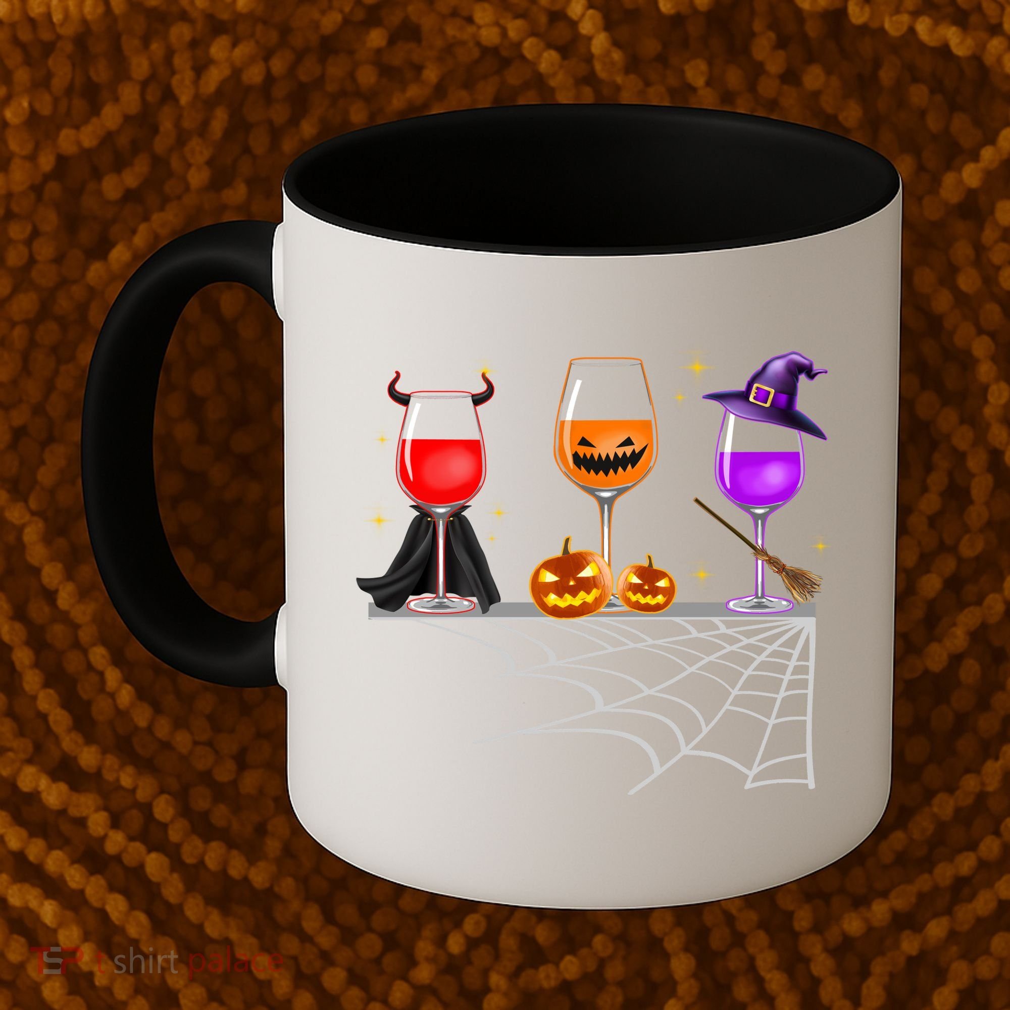 Spooky Wine Glasses Coffee Mug